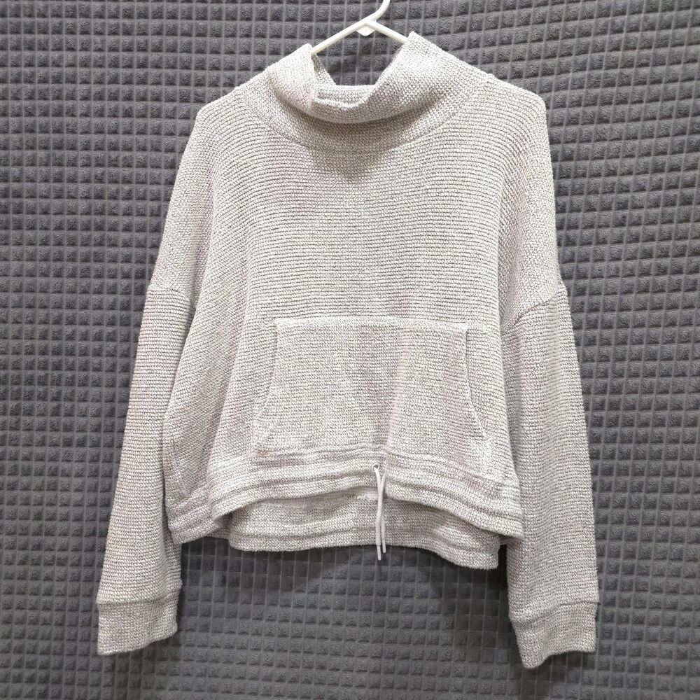 Oversized Crop Sweatshirt Jacket XXL Hoodie Surfer Knit Beach Comfy Street Y2K